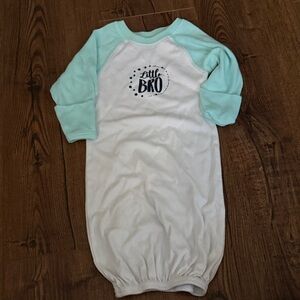 Little Bro Kids Pajamas - White and Blue